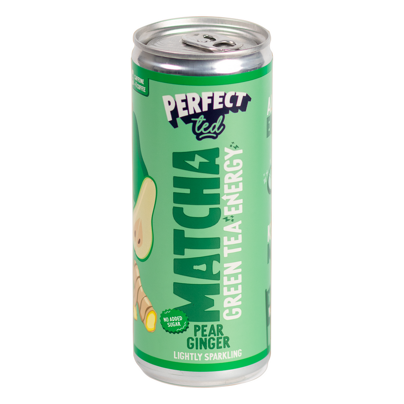 PerfectTed Matcha Energy Drink Pear & Ginger 250ml