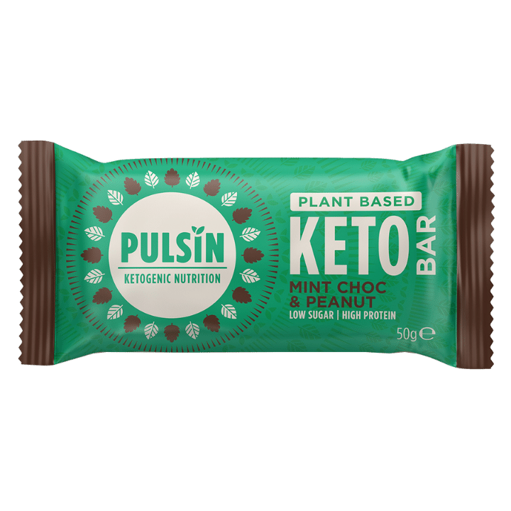 Pulsin Mint Choc Plant Based Keto Bar 50g